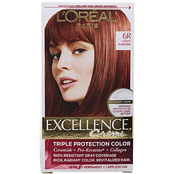 Excellence Creme Permanent Hair Color - # 6r Light Auburn