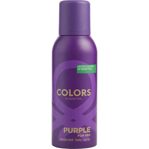 Colors De Beneton Purple By Benetton Deodorant Spray 5 Oz
