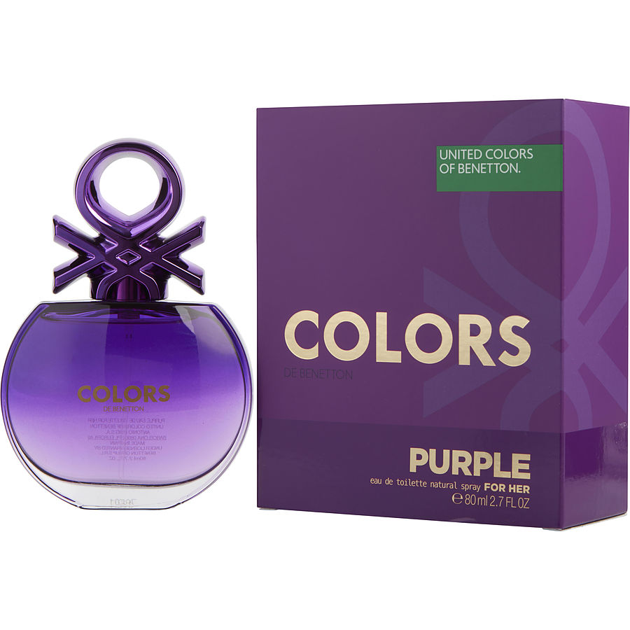 Colors De Beneton Purple By Benetton Edt Spray 2.7 Oz
